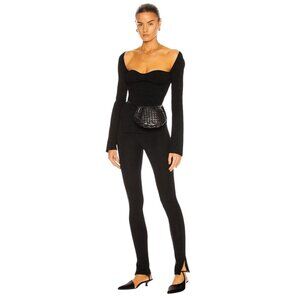 Toteme Zip Leggings in Black Small New Womens Skinny Pants